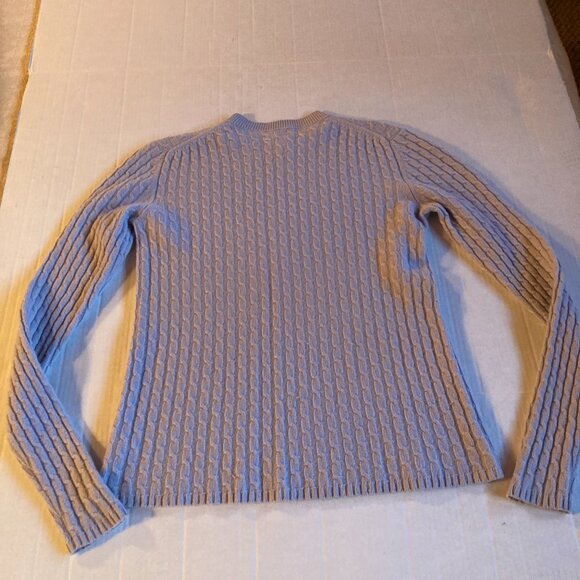 TSE Blue Cable Knit Sweater - Picture 2 of 5
